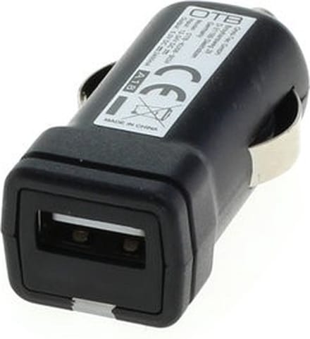 USB autolader met 1 poort - Smart IC - 2,4A / zwart