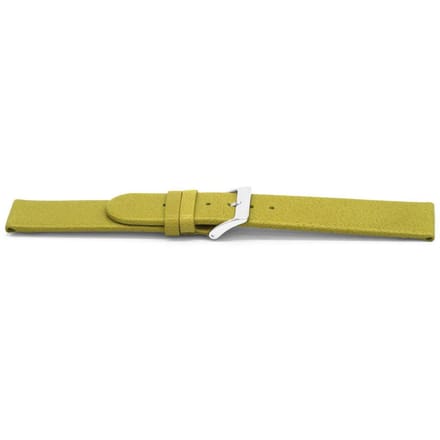 Unspecified Horlogeband G862 leder olijfgroen 20mm