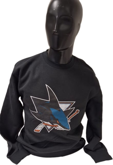 SAN JOSE SHARKS -CREWNECK-BLACK-M