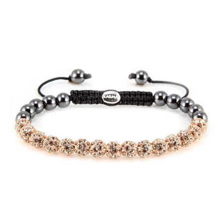 Karma Armband Spiral Full Crystal Rose Crystal