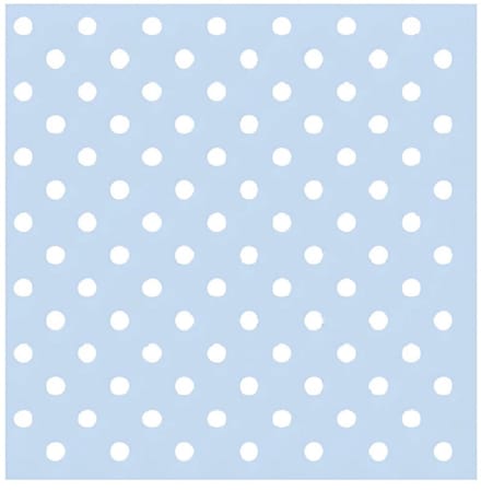 Ambiente Servetten - 20x stuks - met stippen - lichtblauw - 33 x 33 cm - papier
