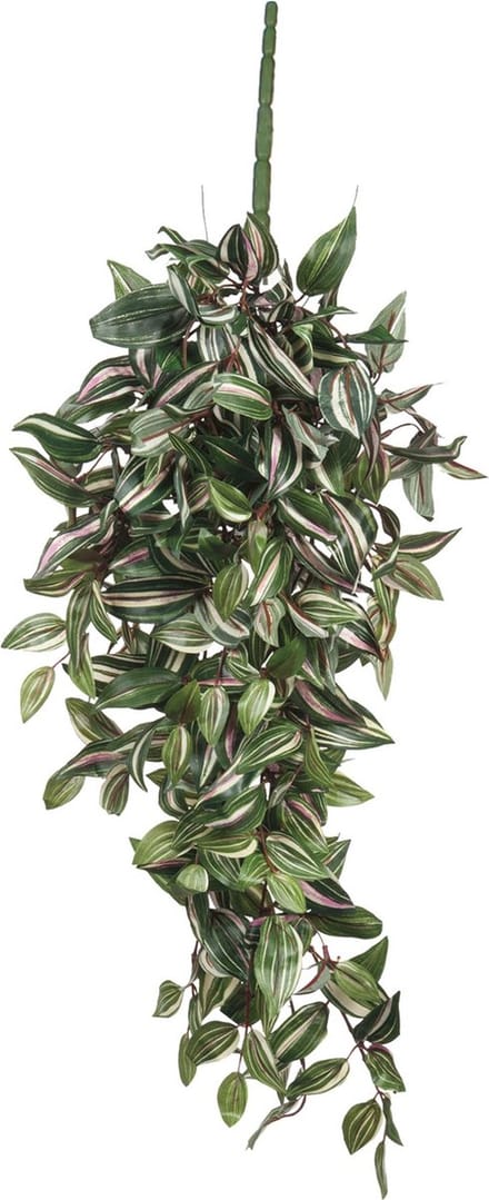 Mica Decorations Tradescantia Kunst Hangplant - L15 x B30 x H80 cm - Groen