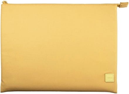 Uniq Lyon tas voor laptop 14, waterdicht RPET - geel