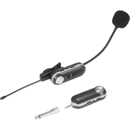 UHF Headset Draadloze Microfoon Instrument Microfoon Omni-directionele Hifi Microfoon Draadloos Instrument zwart