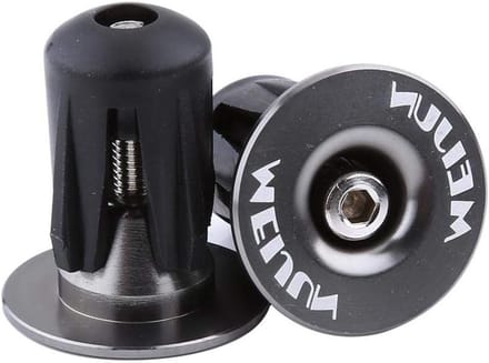 Fietsstuurdopjes - Stuurdoppen - Fietsen - Universele Pasvorm - 2 stuks - Titanium