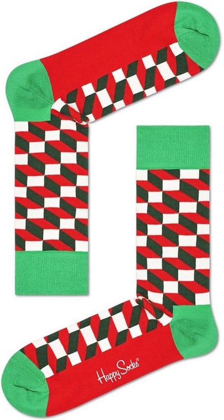Happy Socks Filled Optic Sock - unisex sokken - Unisex - Maat: 36 - 40