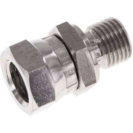 G 1/4'' F/M RVS Neusstuk 350 Bar - Hydrauliek - FL2S-FM-ST-014G-I