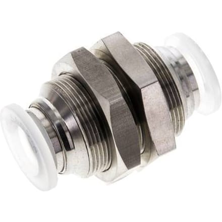 12mm RVS/PA Insteekfitting Schotdoorvoer EPDM/PTFE