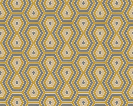 GRAFISCH BEHANG | Retro - geel grijs wit - "Architects Paper" A.S. Création Jungle Chic