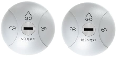 Daken - Saturn GO veiligheidsslot grijs 2x met 4 sleutels