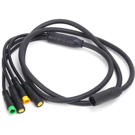 Waterdichte 1T4 Elektrische Fiets Kabelboom Versnellingssensor Verlengkabel voor BAFANG BBS01BBS02 Midden gray
