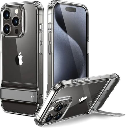 ESR Air Shield Boost iPhone 15 Pro Max Hoesje Kickstand Transparant