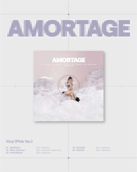 JISOO - AMORTAGE [LP] (Roze ver.) white