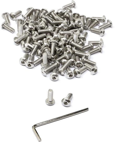 100x Zeskantschroeven M3 x 8 mm - Roestvrij Staal A2 (RVS)