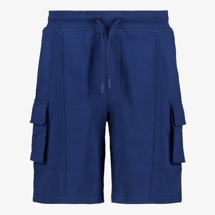 Unsigned jongens cargo sweatshort blauw - Maat 170