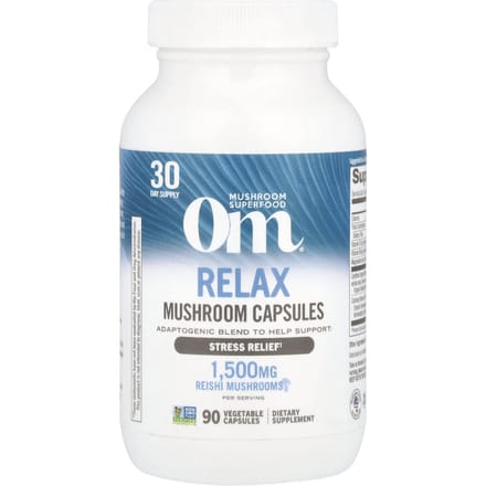 Om Mushrooms, Relax, Capsule de Champignons, 90 Capsules Végétales