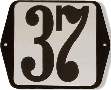 Huisnummer standaard nummer 37