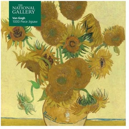 Adult Jigsaw Puzzle National Gallery: Vincent Van Gogh: Sunflowers - 1000-Piece Jigsaw Puzzles - Flame Tree Studio