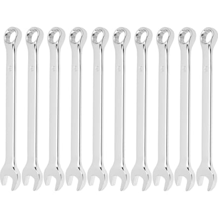10 Stuks Steeksleutelset Open Einde Dubbel Doel Ratelend Handgereedschap Industriële Benodigdheden 10mm gray