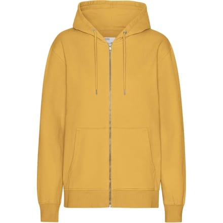 Hooded sweatshirt met rits Colorful Standard Classic Organic Burned Yellow