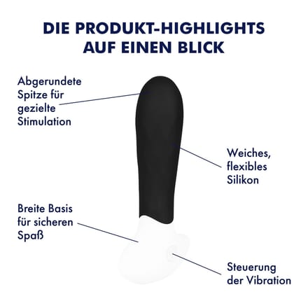 EIS, vibrator, anaal vibrator, 'butt plug met structuur, 12 cm', huidvriendelijke siliconen, oplaadbaar