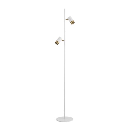 Kosilum - Elya - Vloerlamp - Wit - Aluminium