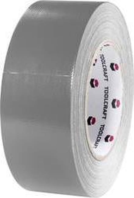 TOOLCRAFT 54B48L40AC 54B48L40AC Textieltape Gaffer Grijs (l x b) 40 m x 48 mm 1 stuk(s)