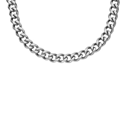 Fossil JF04614040 Heren Ketting - Zilverkleurig