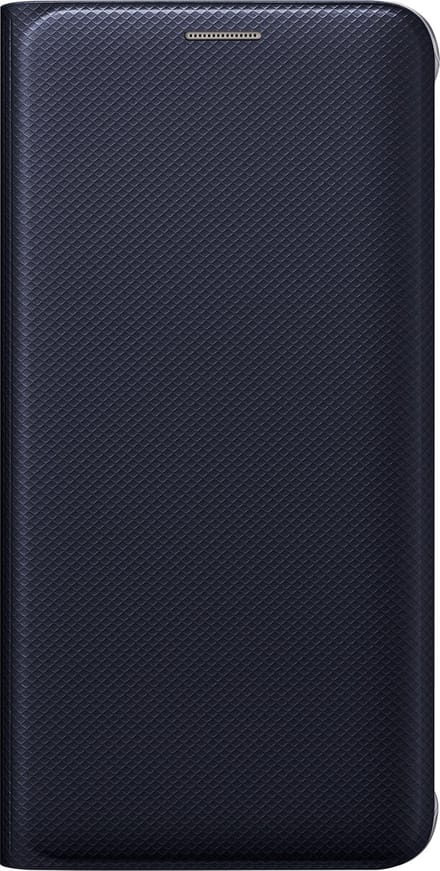 Samsung flip wallet - blauw zwart - voor Samsung G928 S6 edge+
