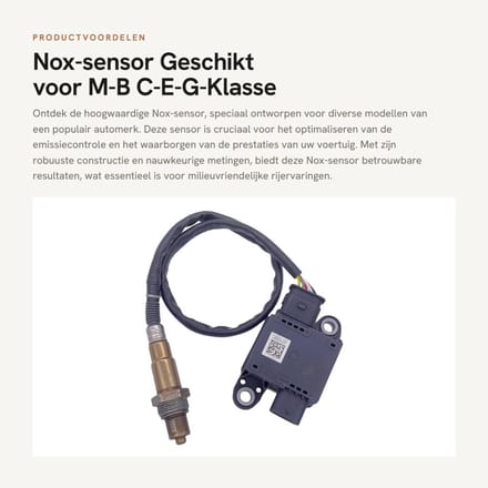 Dailygoods- Nox-sensor geschikt voor M-B C/E/K-Klasse - E-Klasse - GLE - Particle Sensor - A0009053504 - A0009050508 - Uitlaatgas Sensor