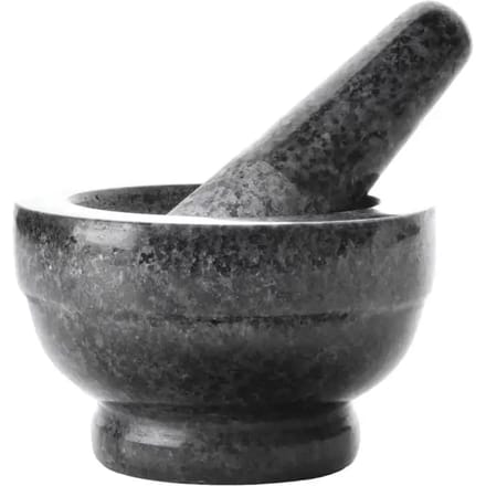 Granieten vijzel en stamper Lacor 12x8 cm