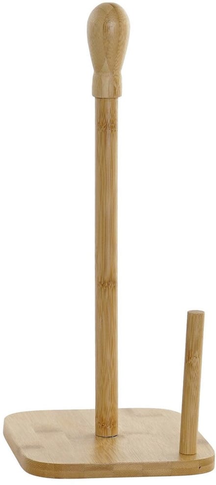 Items Keukenrol houder - bamboe hout - 15 x 34 cm - papier rollen dispenser