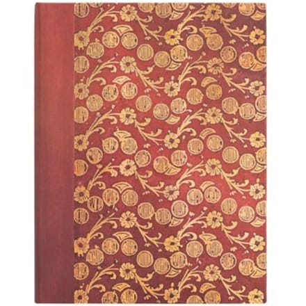 Paperblanks cahier, formaat 18 x 23 cm., uitvoering virgina woolf's notebooks - the waves