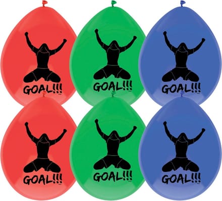 Ballon Voetbal Goal 6 stuks