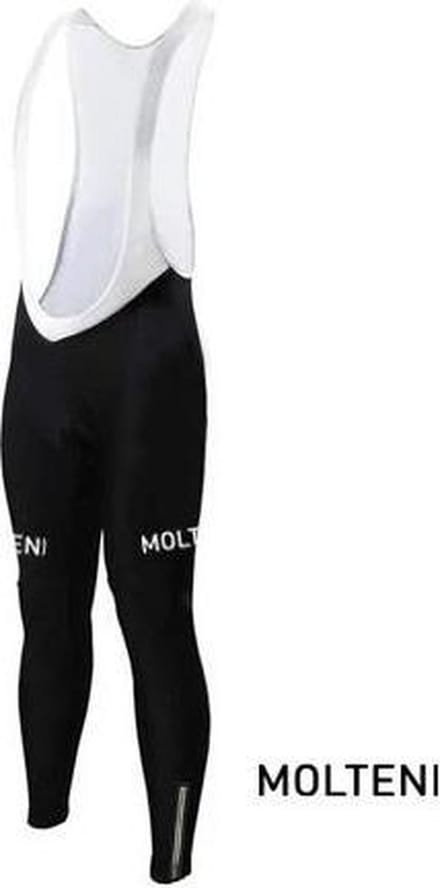 Lange Wielerbroek Molteni Zwart - REDTED - L