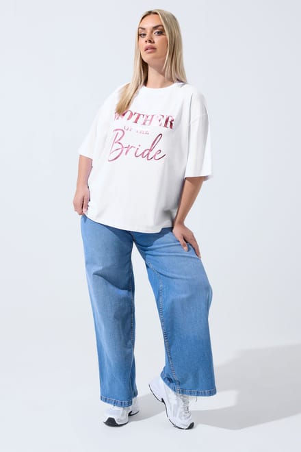 Limited Collection Wit 'Mother Of The Bride' Metallic Tshirt Size 48