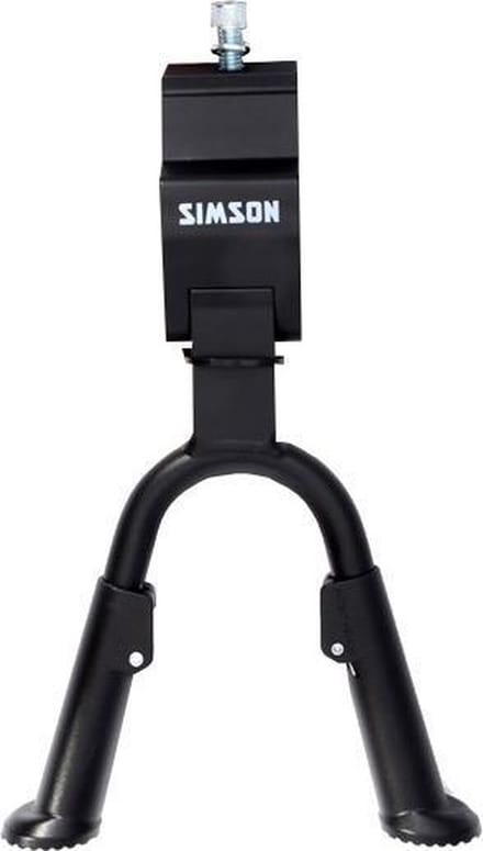Simson Dubbele fietsstandaard - verstelbaar - brede plaat - zwart
