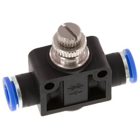 Recht Regelventiel 8 mm Messing/Nylon
