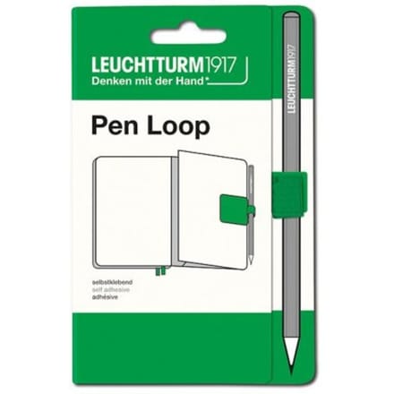 Leuchtturm1917 pen loop zelfklevende pennenlus lenteblad groen