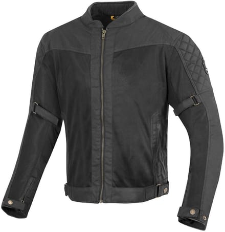 Merlin Chigwell Lite Zwart Wax Motorjas - Jas