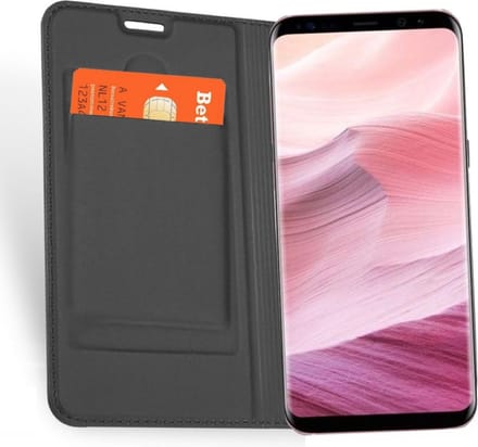 Hoesje geschikt voor Samsung S8 Plus - Book Case Ultra Slim Grijs