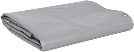 Afdekzeil - Dekzeil Waterdicht - Bescherming Buiten - Scheurvast PVC Coating - 2.5 x 3.5 m - Grijs