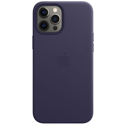 Leather Backcover MagSafe voor de Apple iPhone 12 Pro Max - Deep Violet