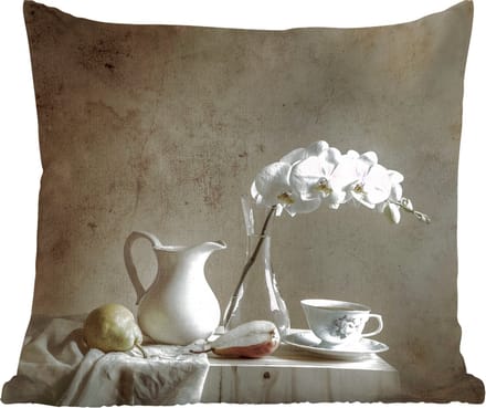 Sierkussens - Kussentjes Woonkamer - 60x60 cm - Stilleven - Fruit - Kan