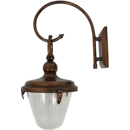 KS Verlichting wandlamp - Belleclaire - E27 - Antiek - Messing - Donker - Koper