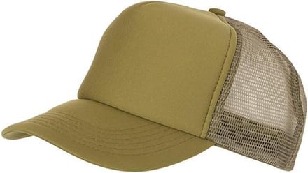 Myrtle Beach Volwassenen Unisex 5 Panel Polyester Mesh Cap (Olijfgroen)