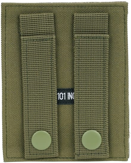 101inc MOLLE patch adapter hook + loop medium groen