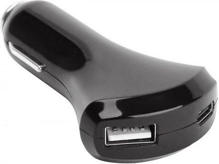 Fontastic 253515 Auto Oplader - snellader 3.0 - USB-A, USB-C - 54W - Zwart