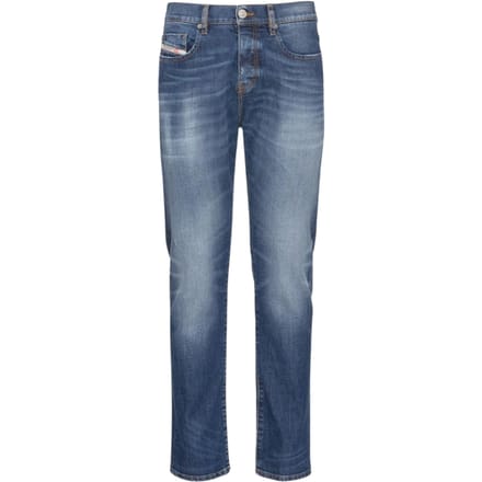 Diesel D-strukt Grote Patch Blauwe Denim Broek