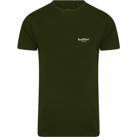 Ballin Est. 2013 - Heren Tee SS Small Logo Shirt - Groen - Maat M